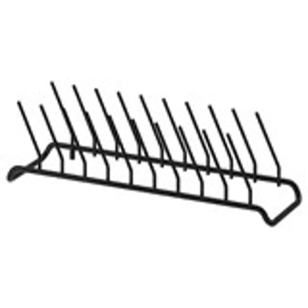 IKEA RINNIG Black Steel Plate Holder Organizer Stores Nine Plates
